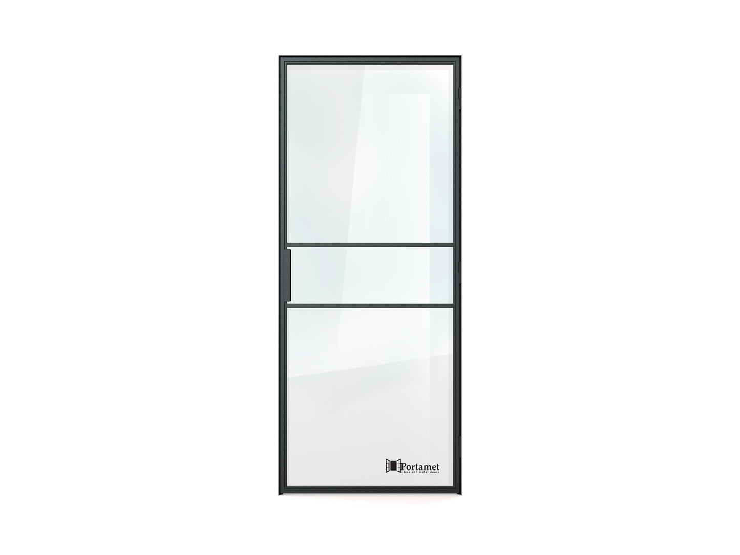 Italia Classic Single Glazed Steel Hinged Door with Frame