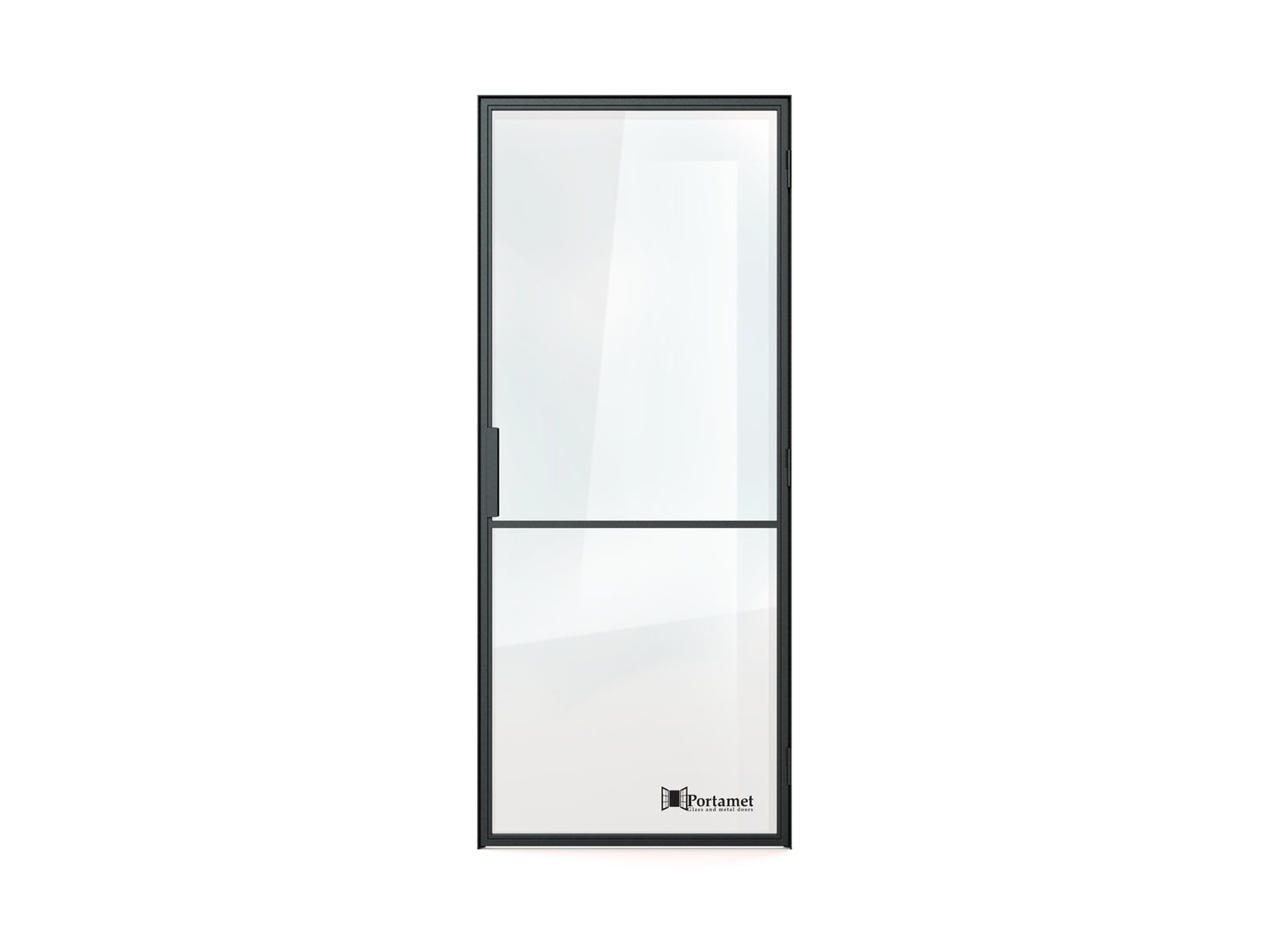 Madrid Classic Single Glazed Steel Hinged Door with Frame