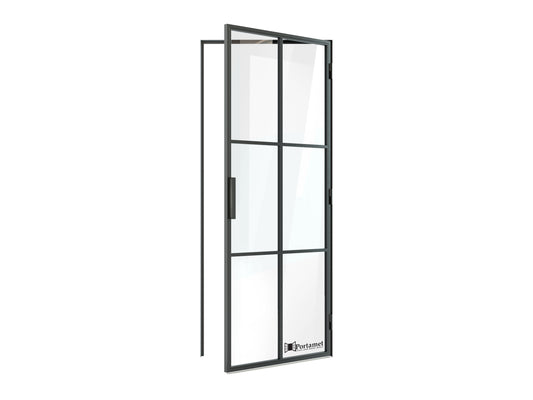 Malmo Classic Single Glazed Steel Hinged Door with Frame