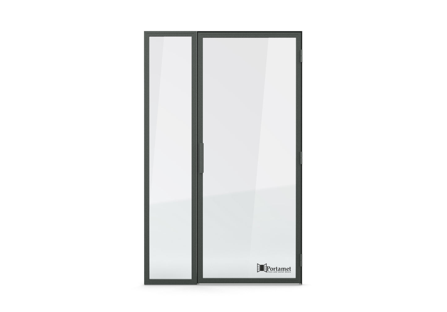 Milano Classic Steel Glazed Crittal Style Door with a Fixel Panel