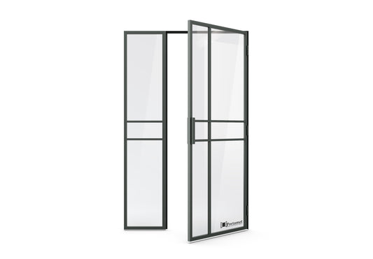 Paris Classic Steel Glazed Crittal Style Door with a Fixel Panel