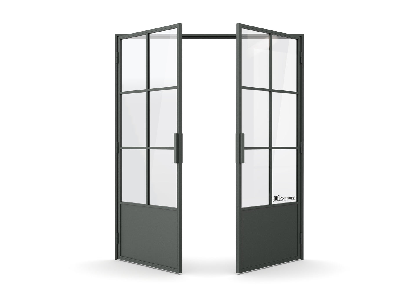 Barcelona Classic Double-Leaf Steel Glazed Crittal Style Door