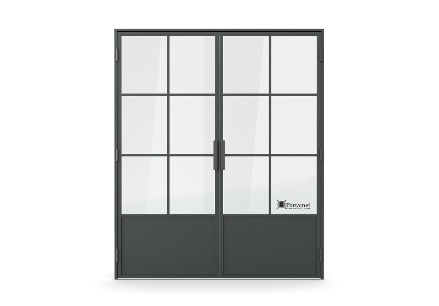 Barcelona Classic Double-Leaf Steel Glazed Crittal Style Door
